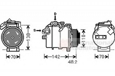 VAN WEZEL 0600k385 -  Компрессор, кондиционер